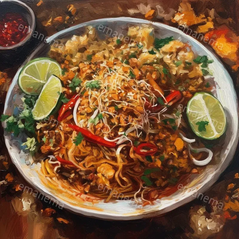 Acrylic Painted Foods