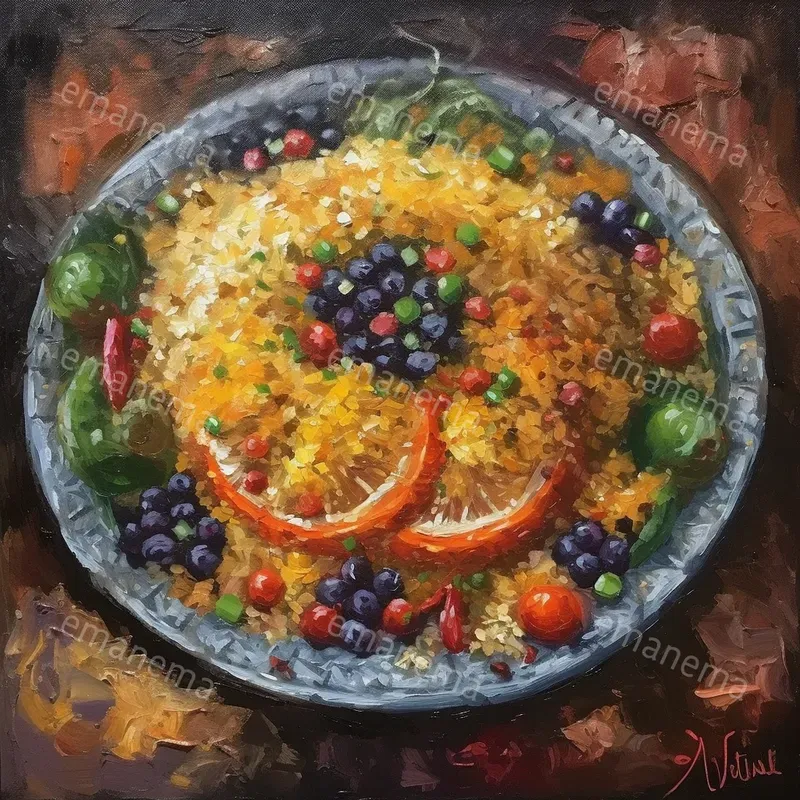 Acrylic Painted Foods