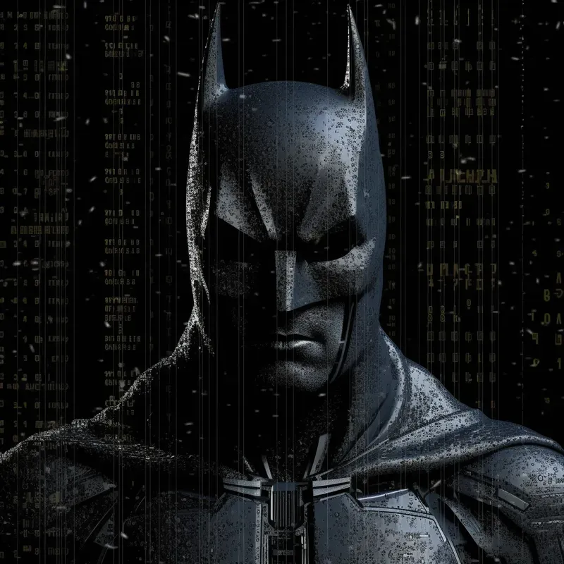 Super Cool Matrix Style Super Heroes