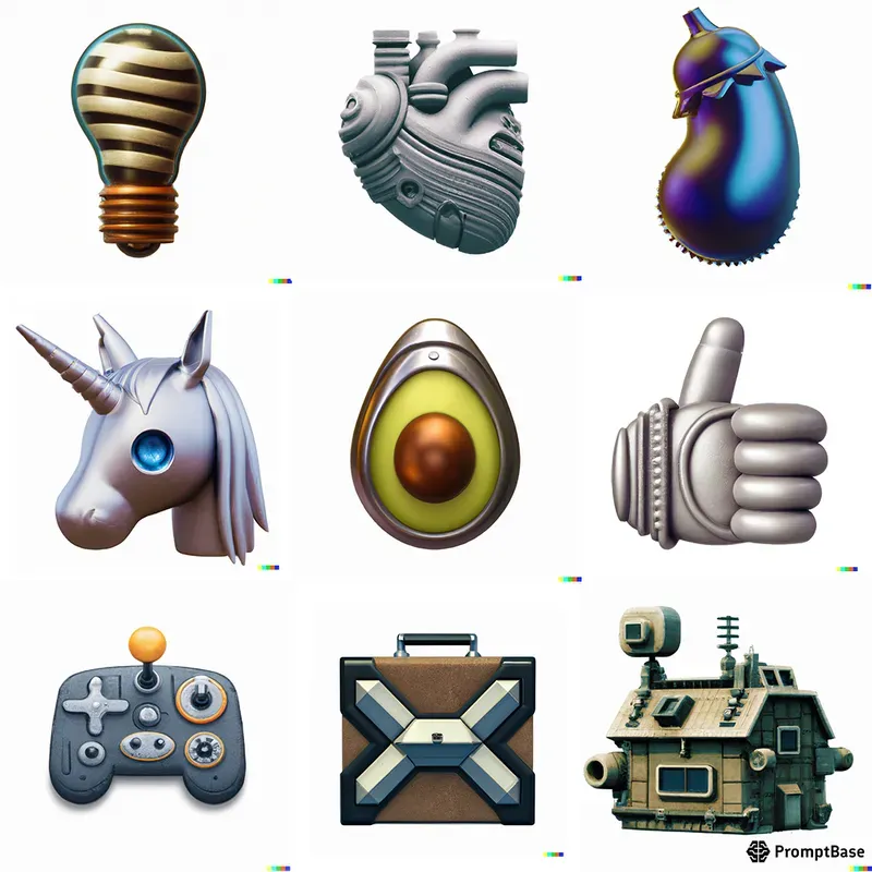 Sci-fi 3D Realistic Icons