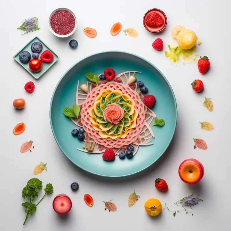 Minimalistic Artistic Food Compositions