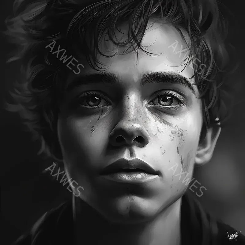 Interesting Faces In Black And White