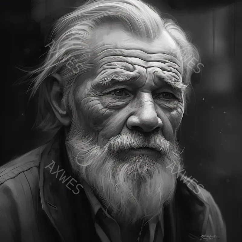 Interesting Faces In Black And White