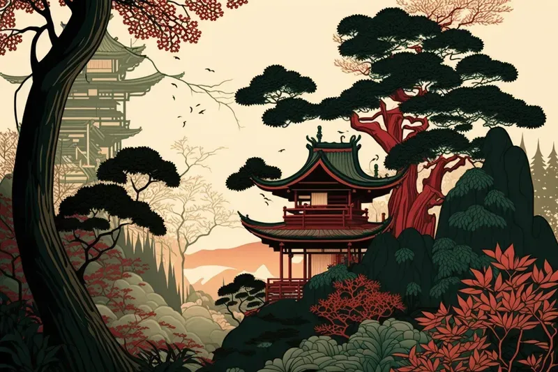 Oriental Nature Wall Posters