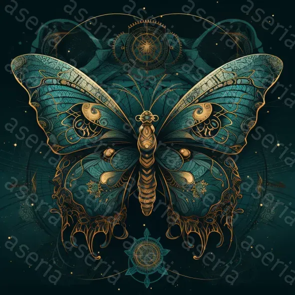 Dark Illustrations With Golden Elements