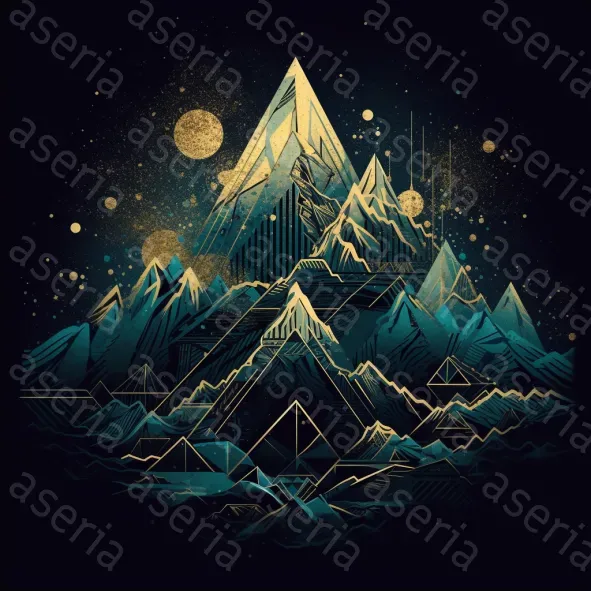Dark Illustrations With Golden Elements