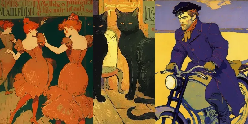 Toulouse-lautrec Painting Style generated by midjourney