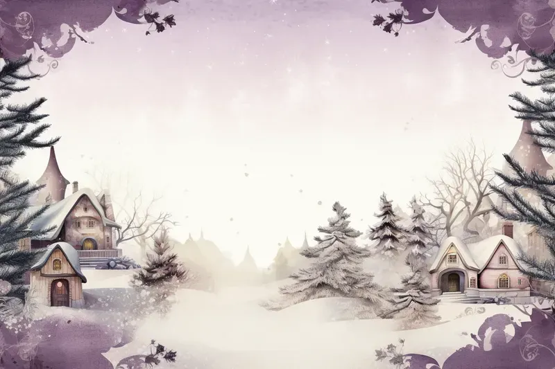 Romantic Vintage Christmas Frames Retros