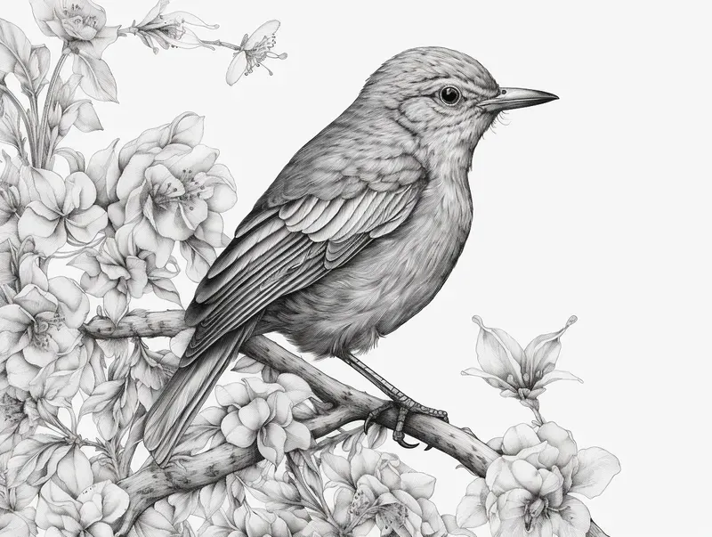 Colouring Books Of Birds And Flowers