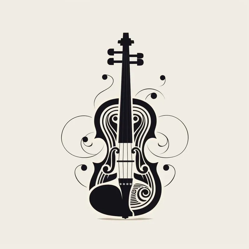 Black And White Musical Instruments