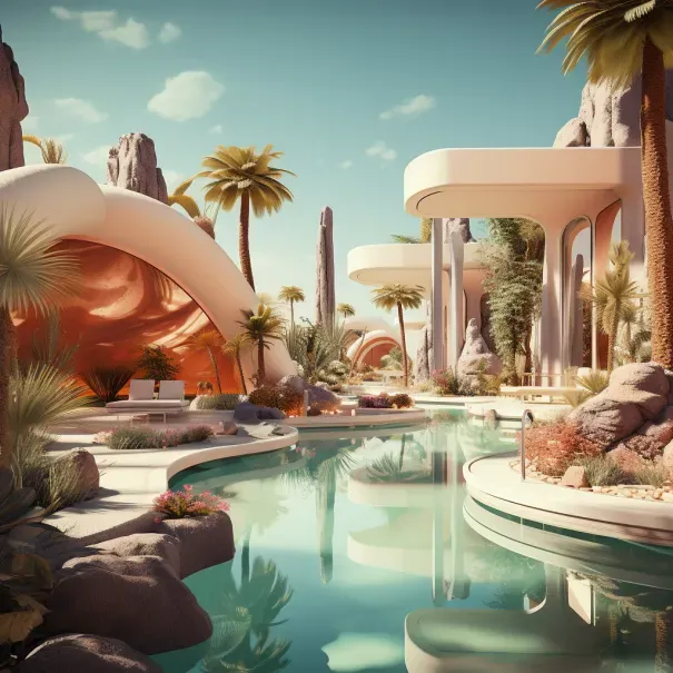 Retro Futuristic Landscapes