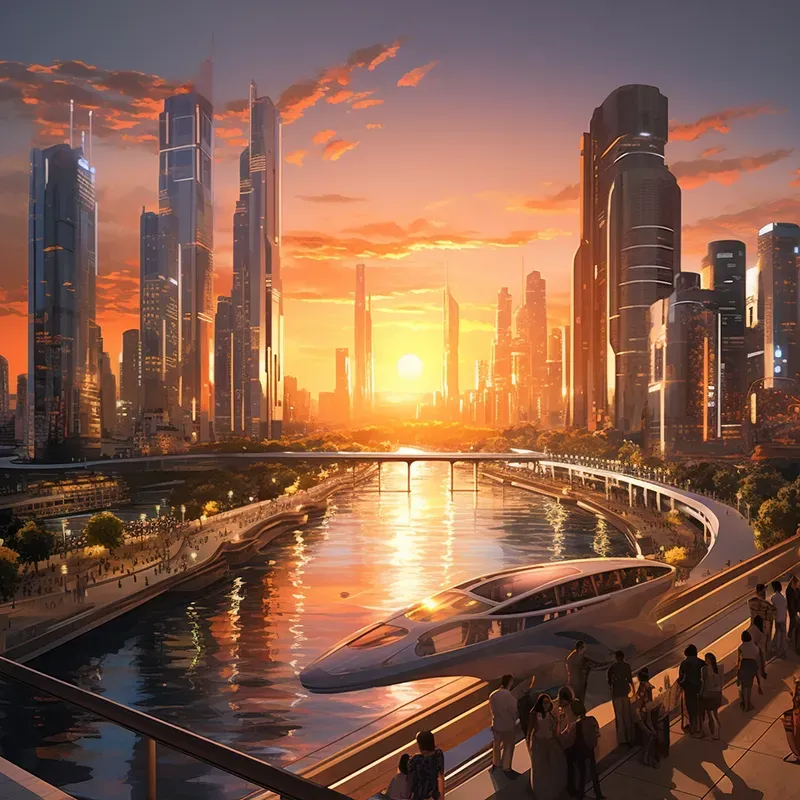 Modern Urban Sunsets