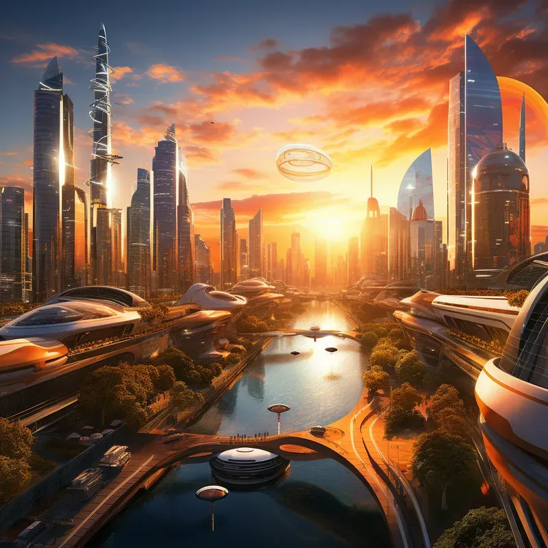 Modern Urban Sunsets