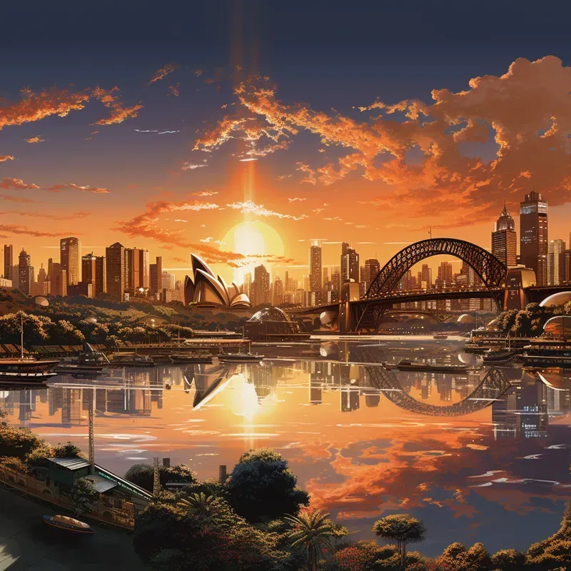 Modern Urban Sunsets