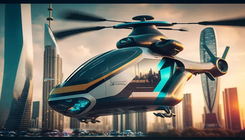 Futuristic Transport Vehicles In Cities