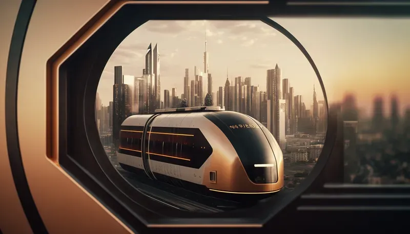 Futuristic Transport Vehicles In Cities