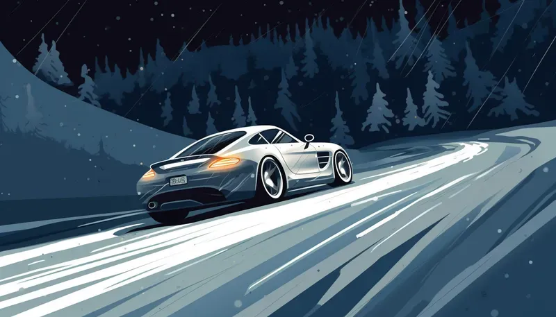Vector Illustrations Of Sports Cars