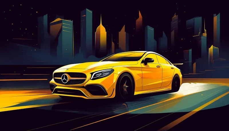 Vector Illustrations Of Sports Cars