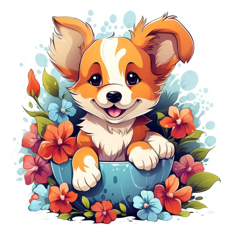 Kawaii Professional Vector Tshirtscups