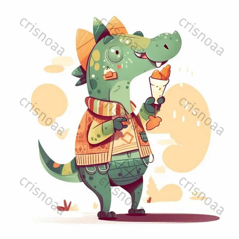 Cute Dinosaur Characters