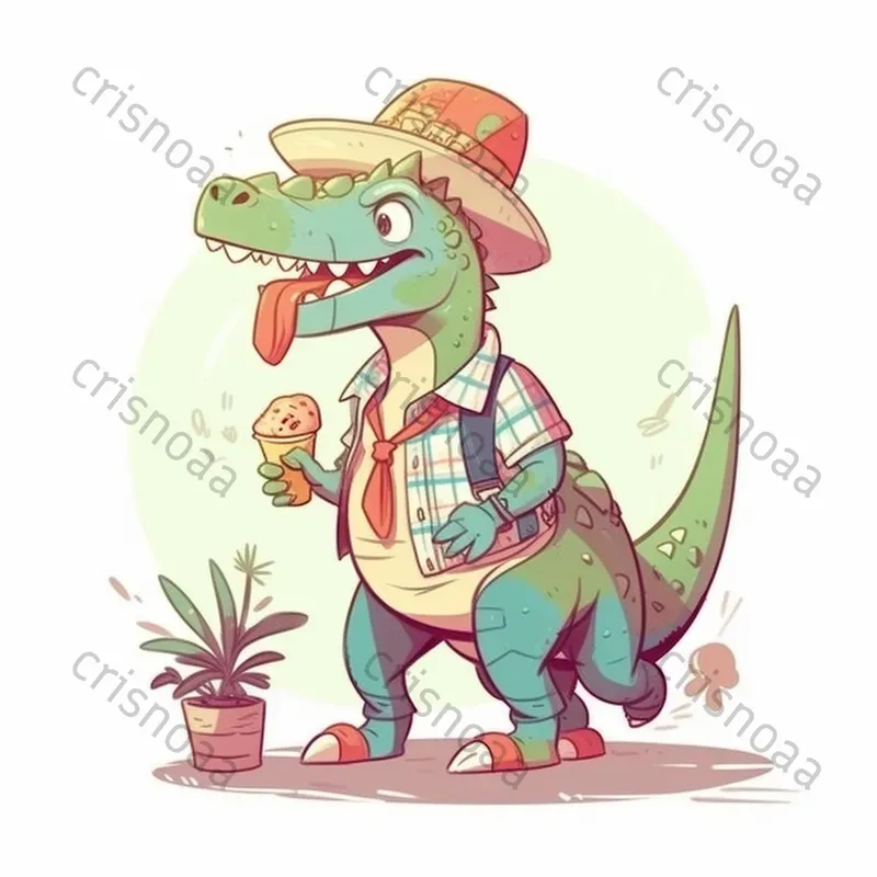 Cute Dinosaur Characters