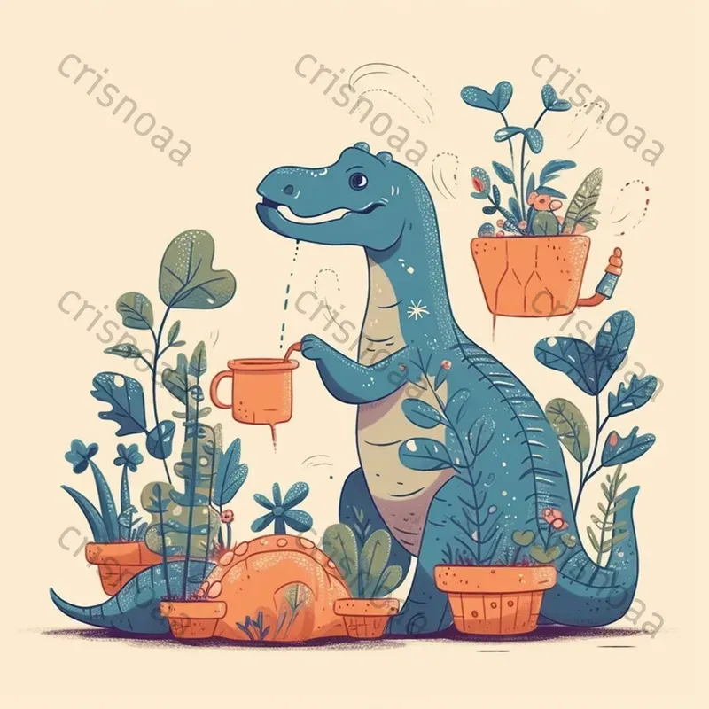 Cute Dinosaur Characters