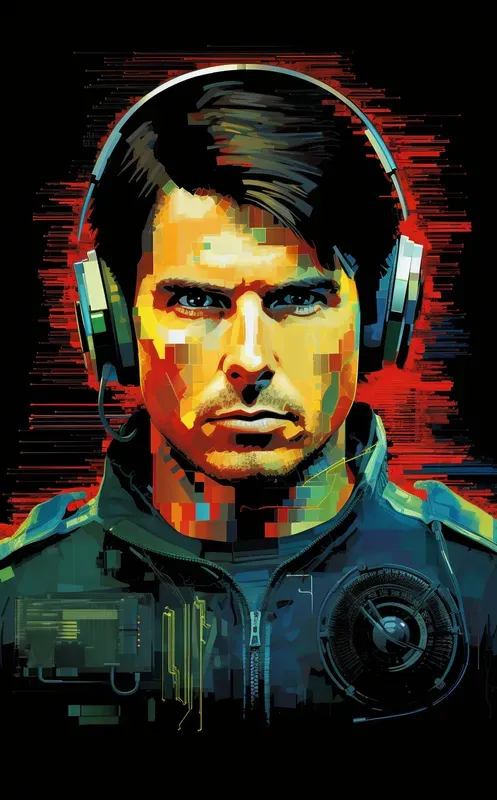 Glitchcore Celebrity Portraits