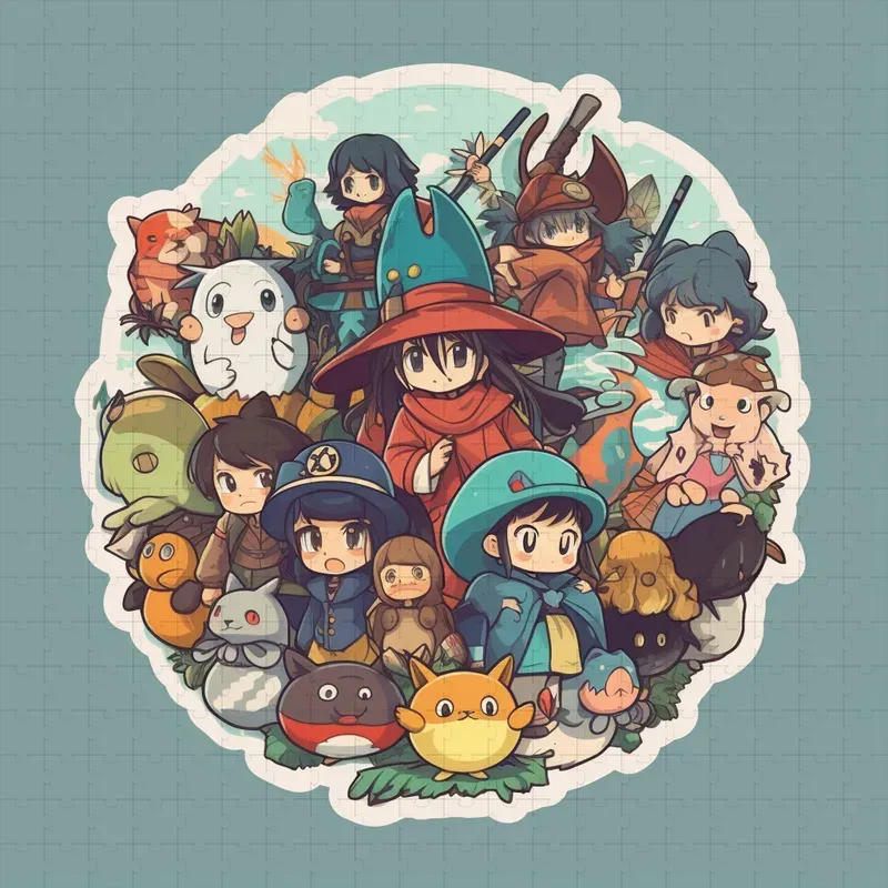 Cute Sticker Illustration For Children