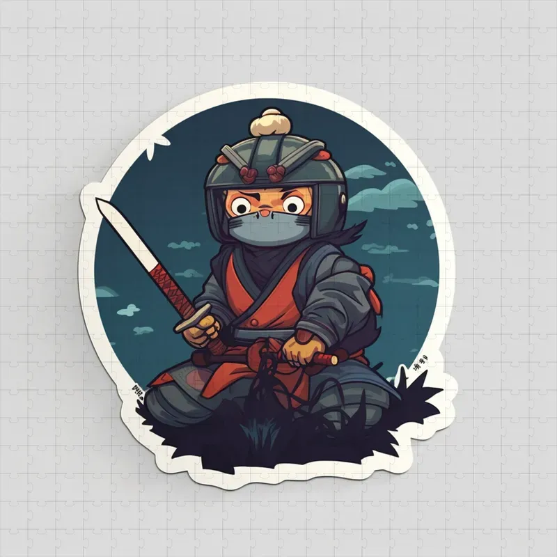 Cute Sticker Illustration For Children