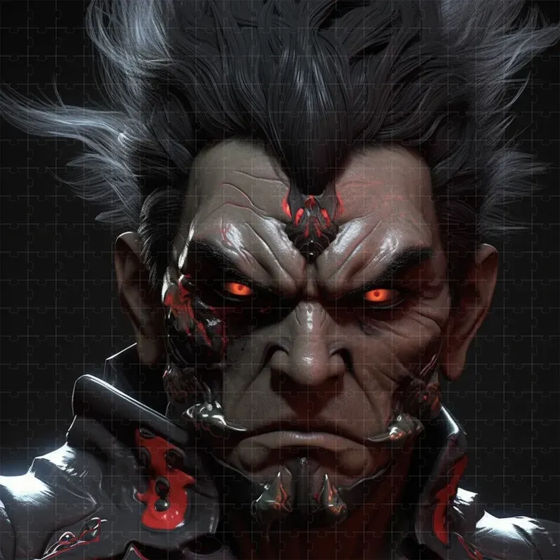 Dark 3D Blender Concept Art Model Faces