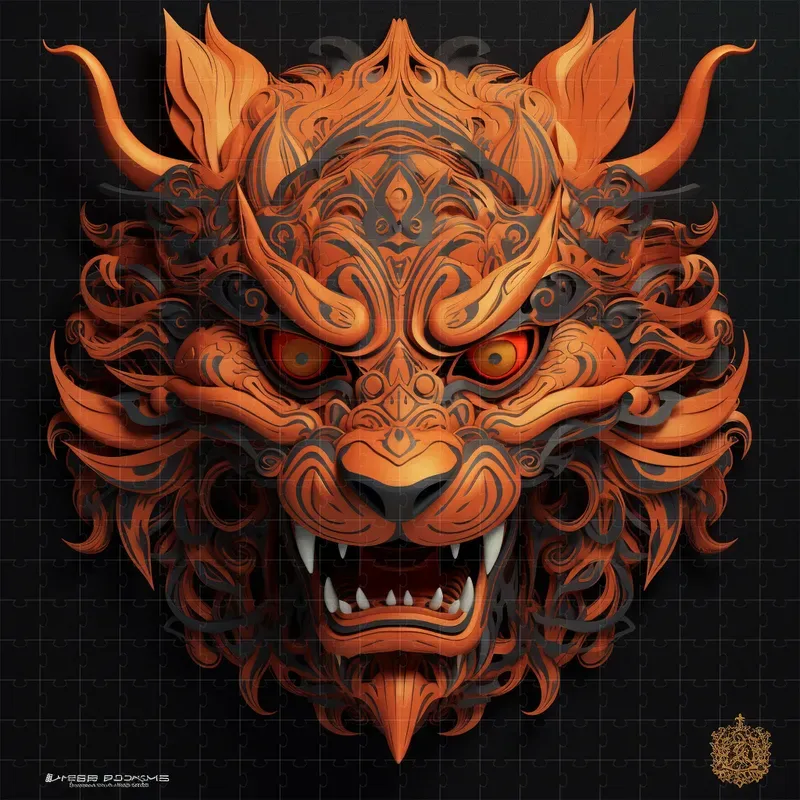 Dark 3D Blender Concept Art Model Faces