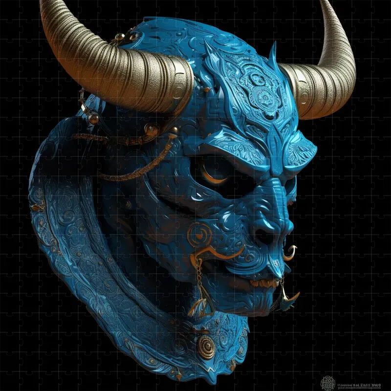 Dark 3D Blender Concept Art Model Faces