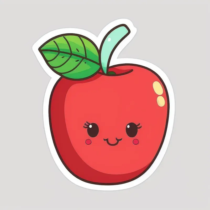 Sticker Design Of Adorable Characters