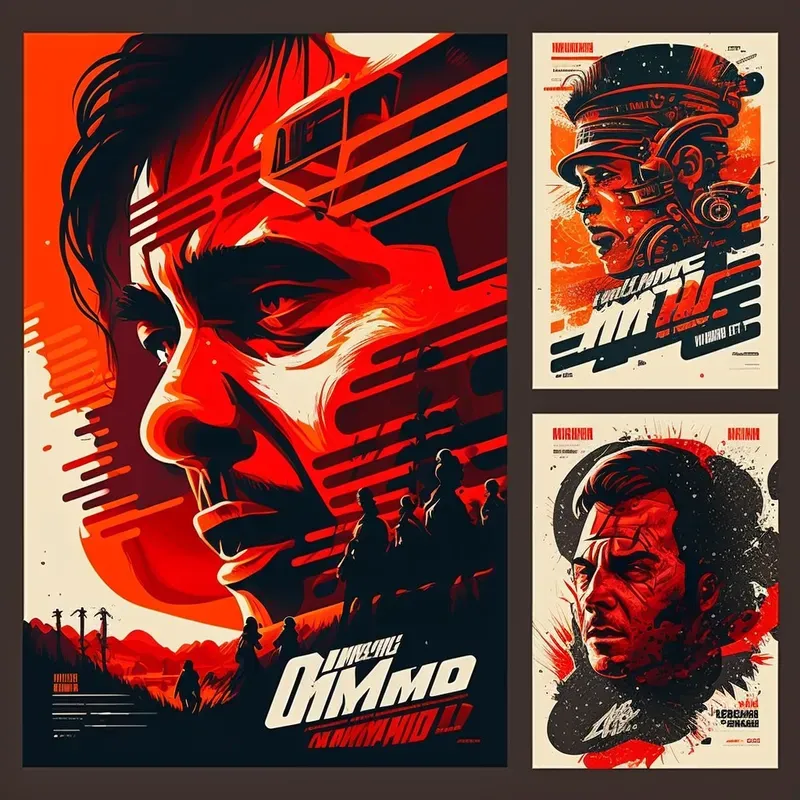 Retro Contrast Movie Posters