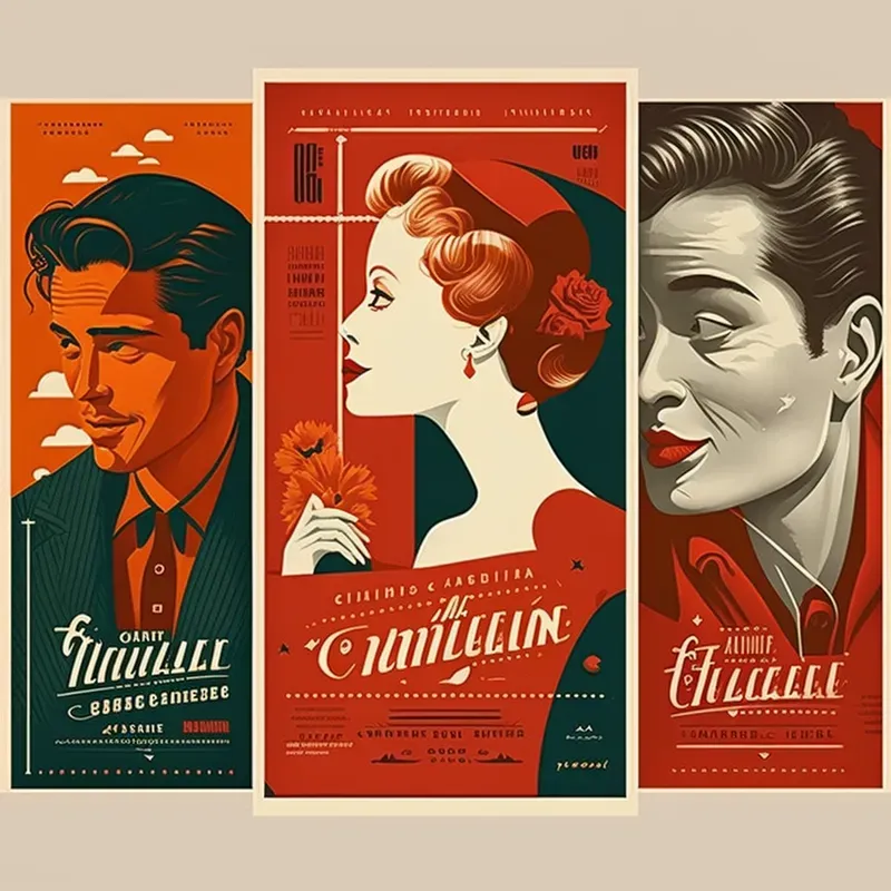 Retro Contrast Movie Posters