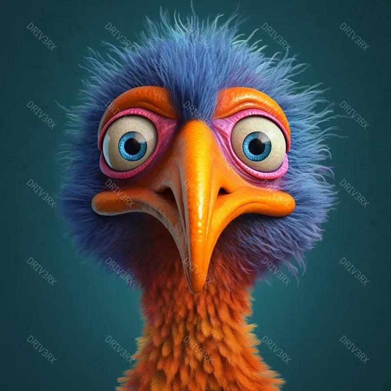 Cartoon Animal Passport Photo