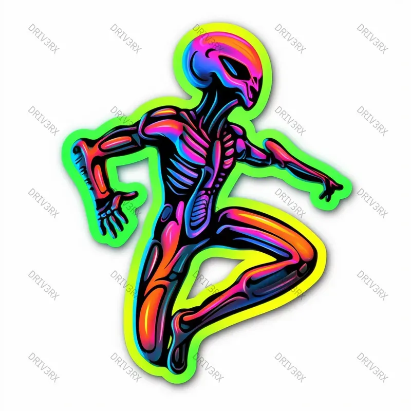 Retro Cut-out Style Customizable Sticker