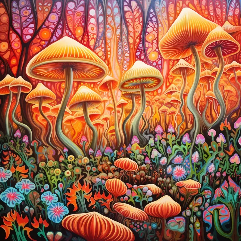 60s Retropsychedelic Paintings