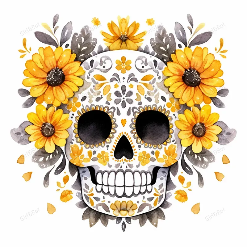 Cute Dia De Muertos Cliparts