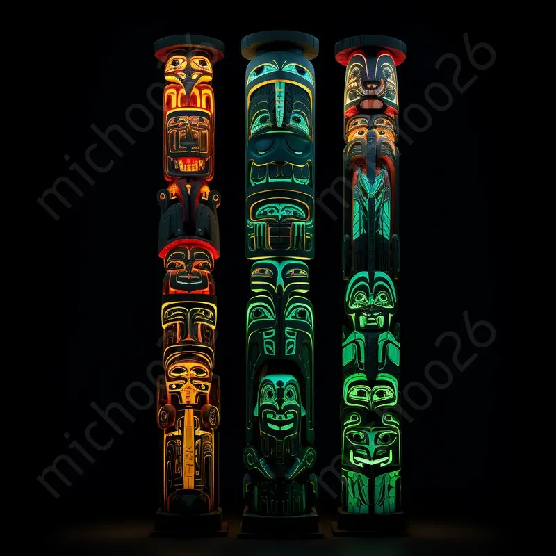 Totem Poles Made Of Anything