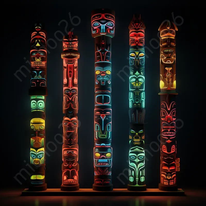 Totem Poles Made Of Anything
