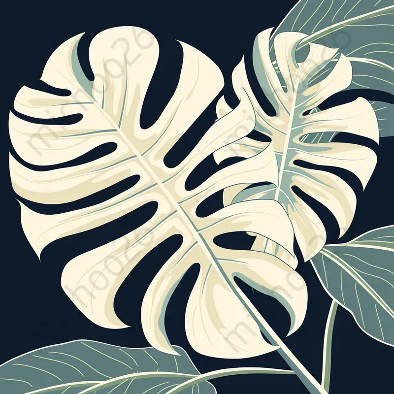 Leaves In Minimalist Paintings