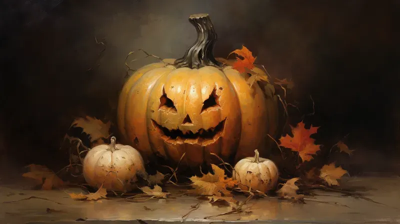 Spooky Halloween Autumn Inspired Art