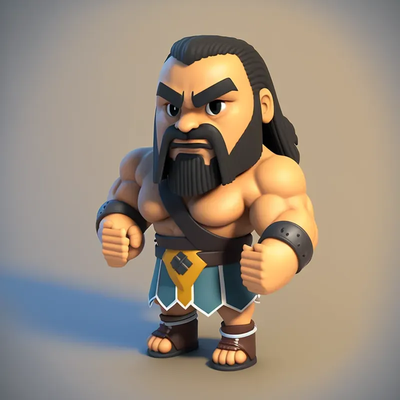 3D Clash Of Clans Style Characters