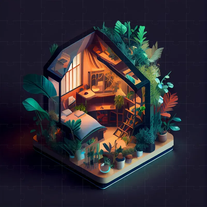Tiny Isometric Houses