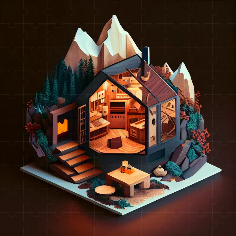 Tiny Isometric Houses