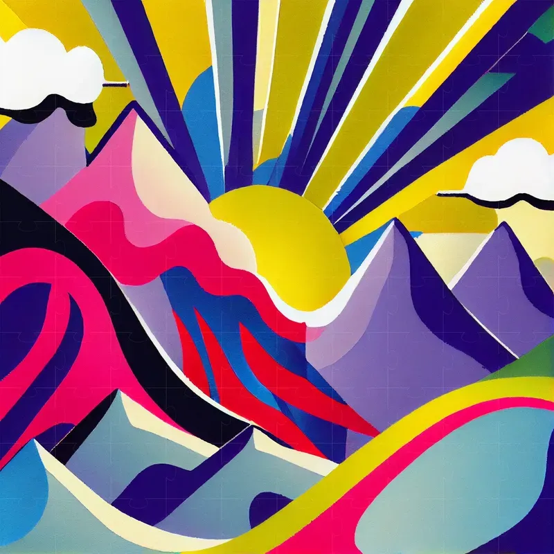 Abstract Crazy Colorful Illustrations