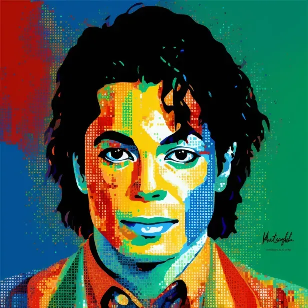 Pop Art Legends Colorful Portraits