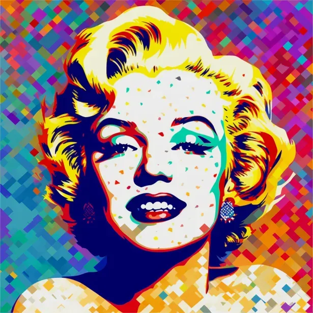 Pop Art Legends Colorful Portraits