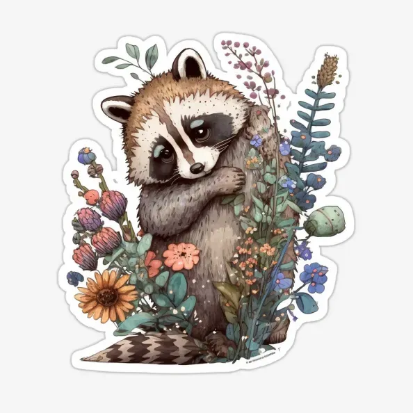 Amazing Watercolor Animals Stickers